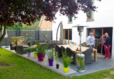 Terrasse complètement réaménagée